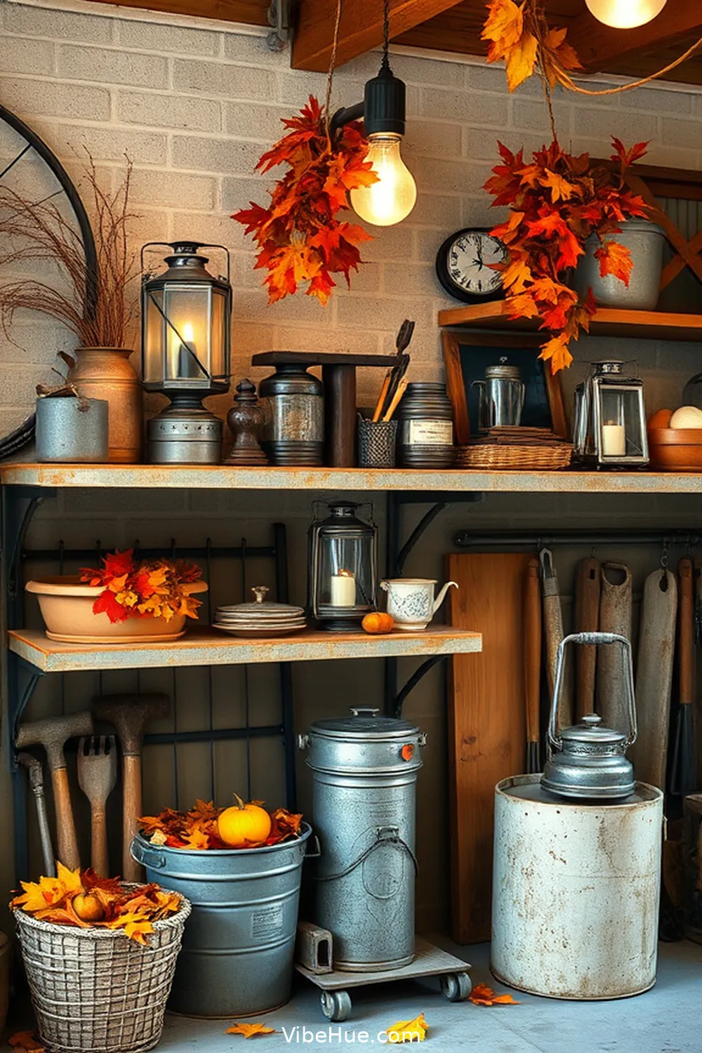 Incorporate Metal Accents for 21 Ways to Create Rustic Style in Your Fall Garage