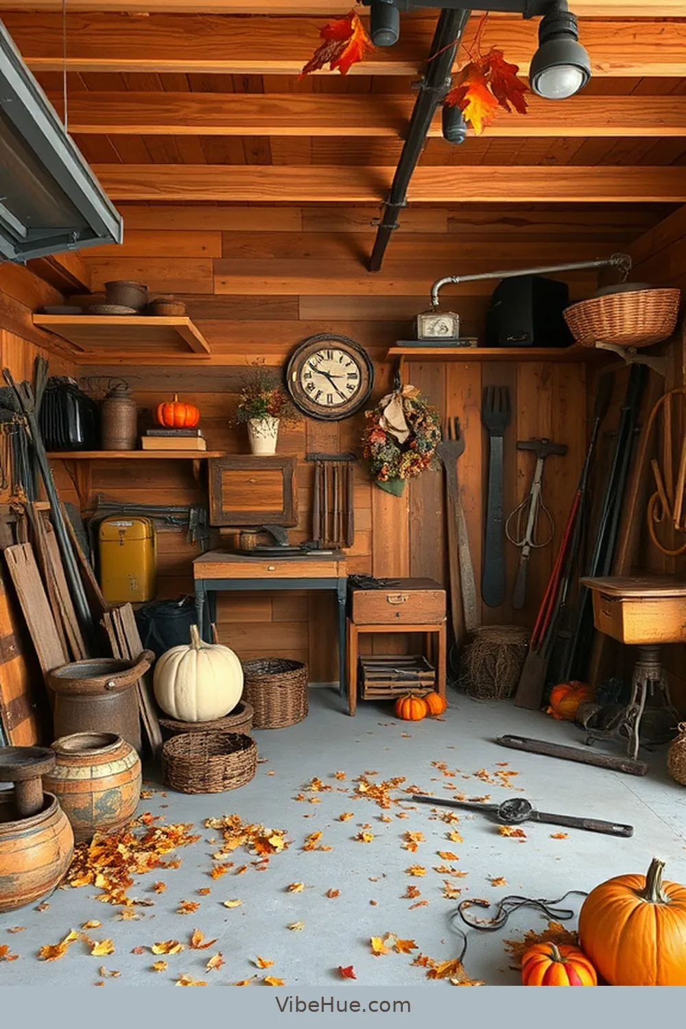 Install Reclaimed Wood Accents for 21 Ways to Create Rustic Style in Your Fall Garage
