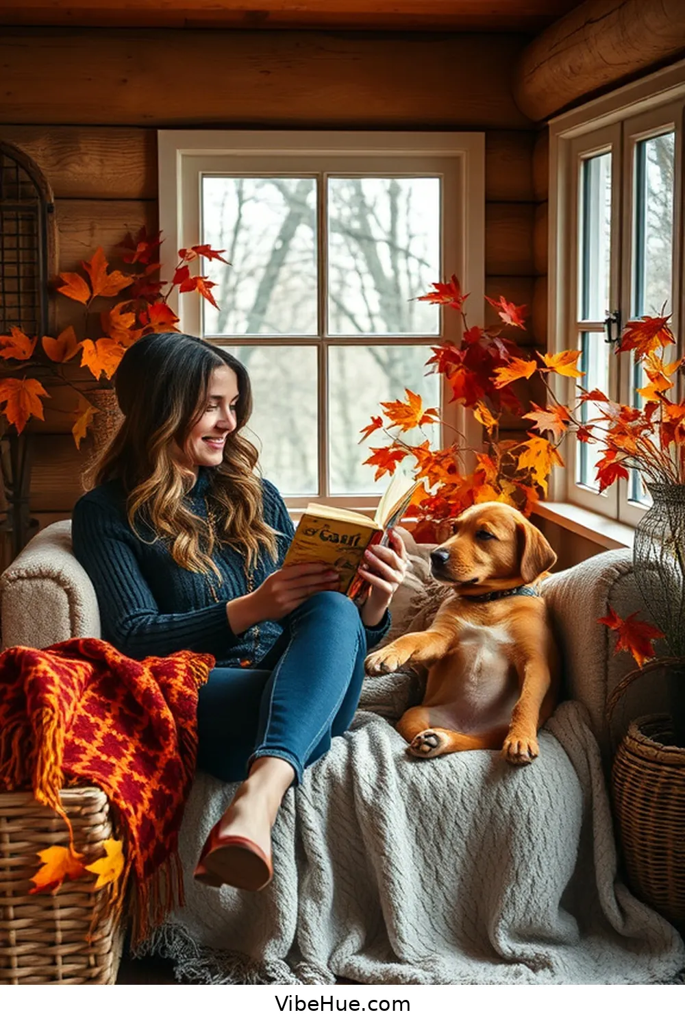 21 Ways to Create a Rustic Fall Library Style 8 Create a Reading Nook for 21 Ways to Create a Rustic Fall Library Style