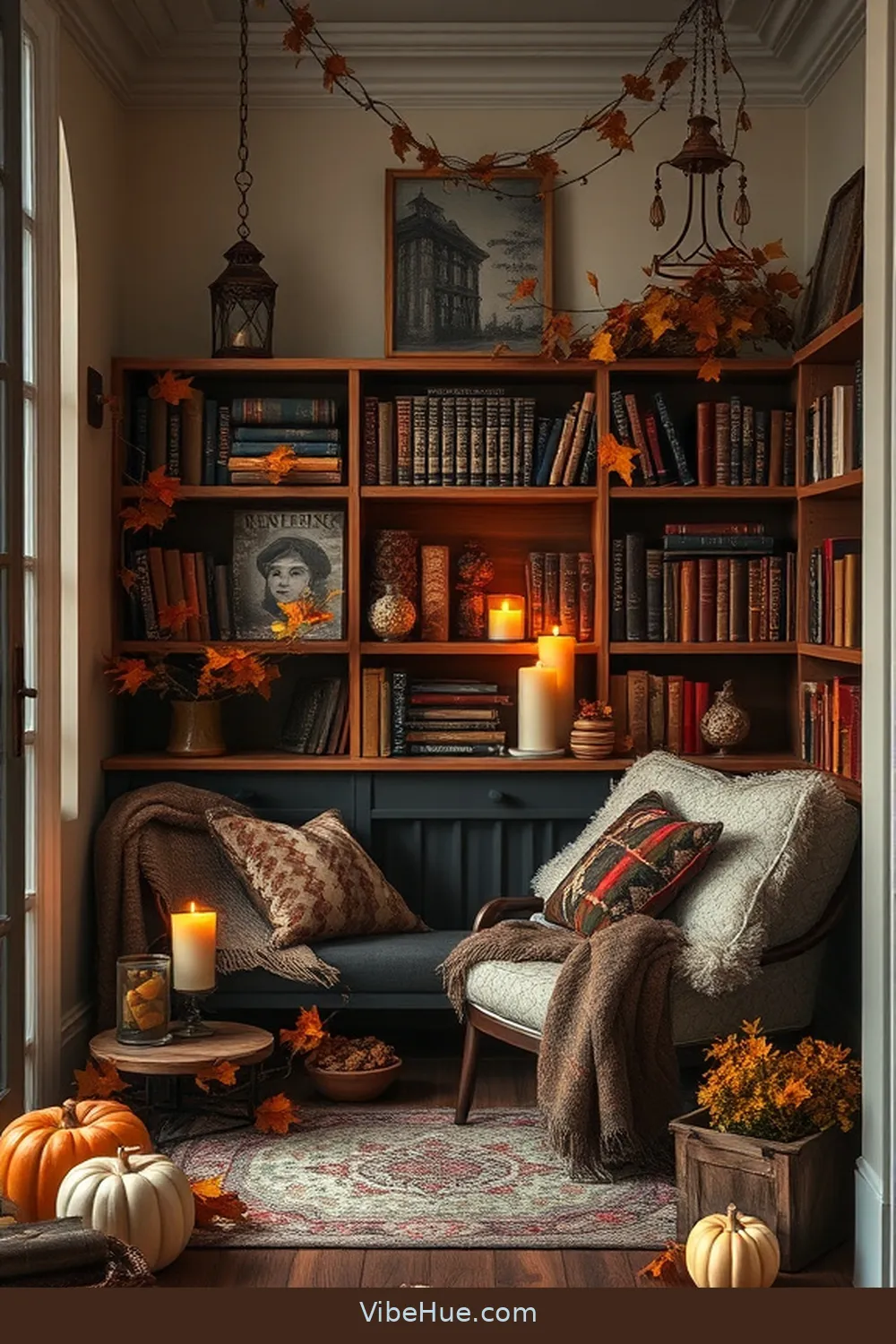 21 Ways to Create a Rustic Fall Library Style 11 Incorporate Candles and Lanterns for 21 Ways to Create a Rustic Fall Library Style