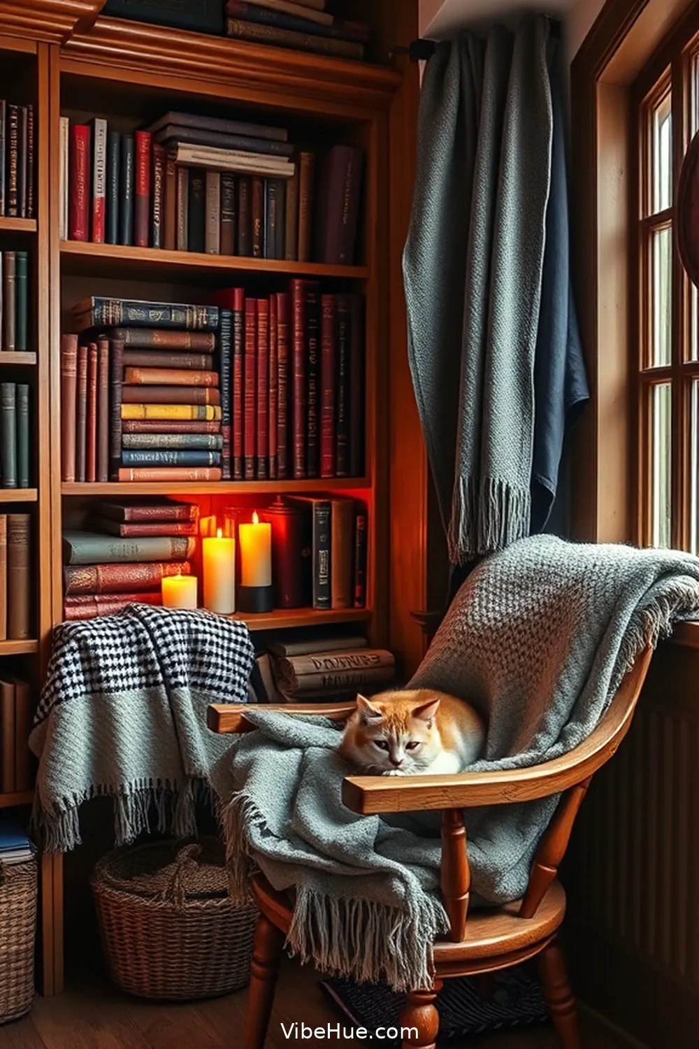 21 Ways to Create a Rustic Fall Library Style 3 Incorporate Natural Wood Elements for 21 Ways to Create a Rustic Fall Library Style