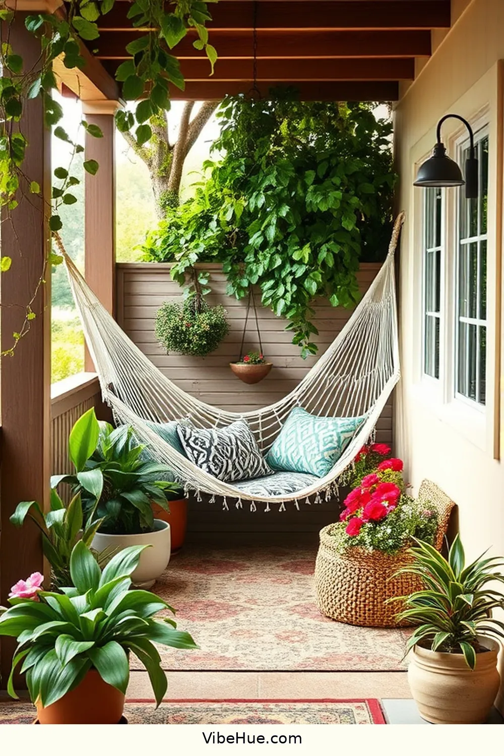 Create a Relaxation Nook for 21 Ways to Create a Spring Outdoor Patio in Mid-Century Modern Style