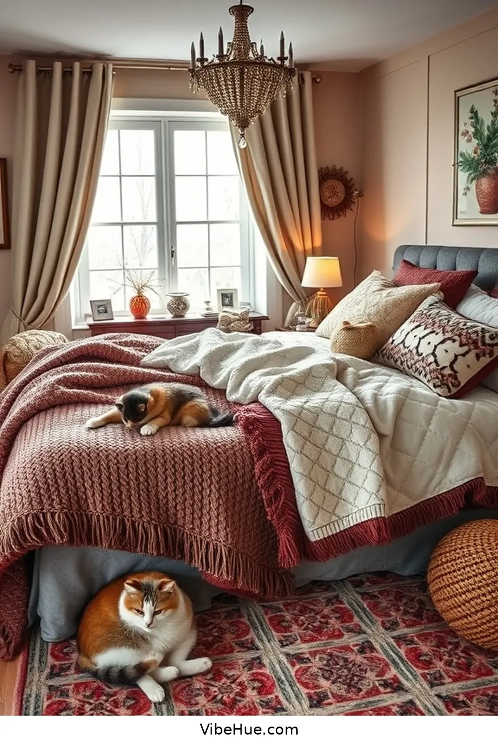 Layer up With Textiles for 21 Ways to Create a Traditional Style Winter Bedroom