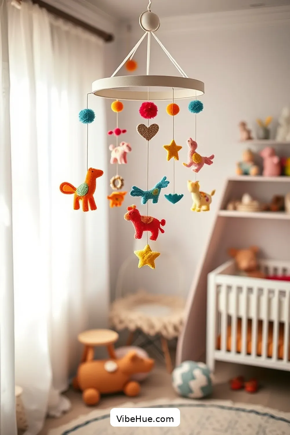 22 Contemporary Style Ideas for a Holiday Nursery 13 12. Design a Playful Mobile for 22 Contemporary Style Ideas for a Holiday Nursery