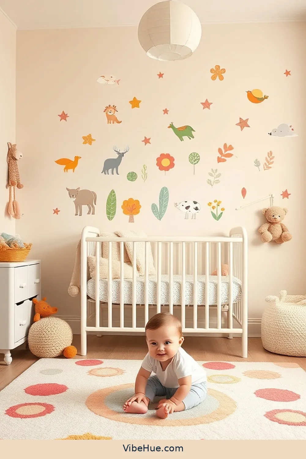 22 Contemporary Style Ideas for a Holiday Nursery 14 13. Select Trendy Wall Stickers for 22 Contemporary Style Ideas for a Holiday Nursery