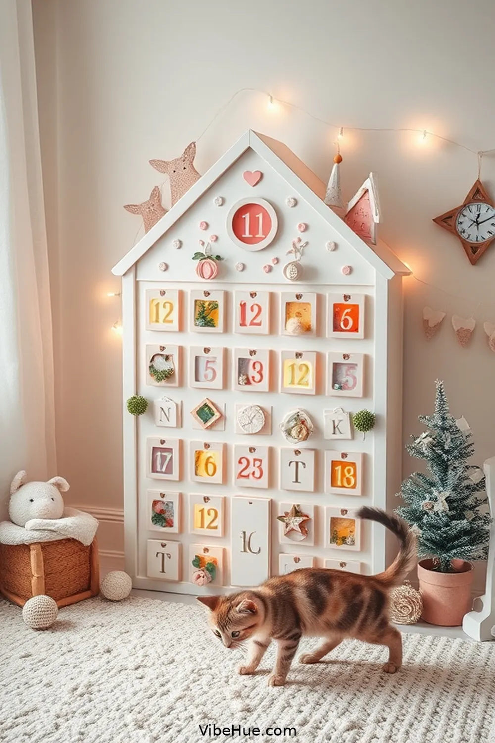 22 Contemporary Style Ideas for a Holiday Nursery 18 17. Create an Advent Calendar Display for 22 Contemporary Style Ideas for a Holiday Nursery