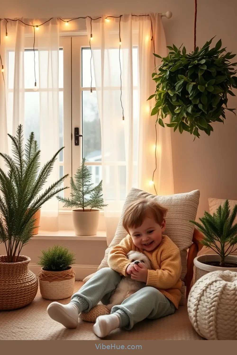 22 Contemporary Style Ideas for a Holiday Nursery 21 20. Add Greenery With Potted Plants for 22 Contemporary Style Ideas for a Holiday Nursery