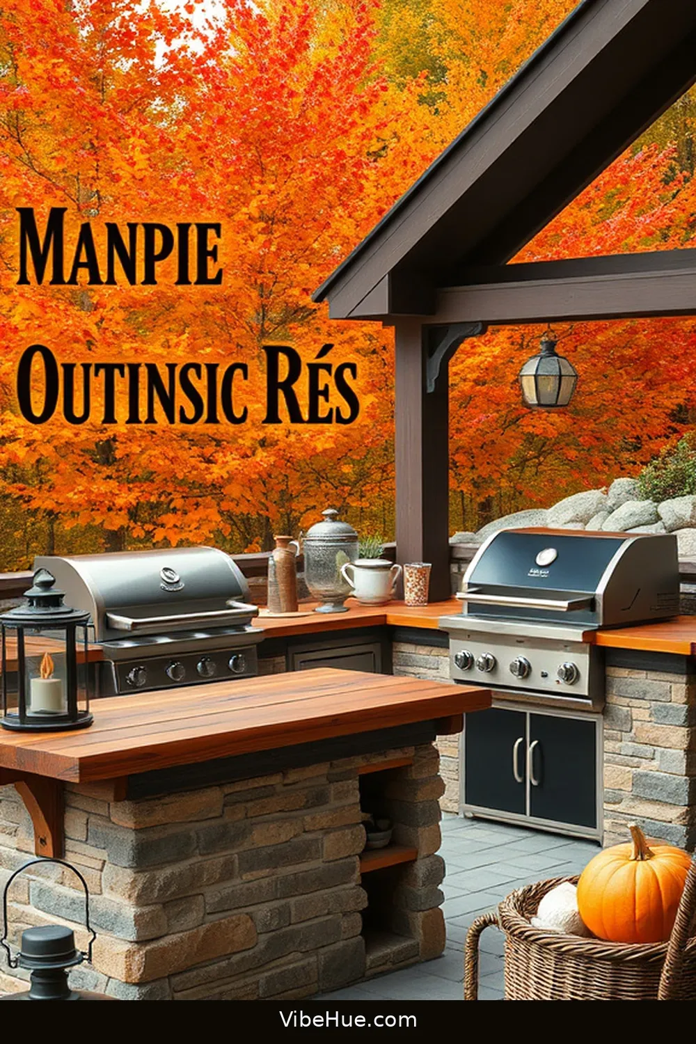 Outdoor Cooking Equipment for 22 Essential Elements for Fall Outdoor Patios in Modern Farmhouse Style
