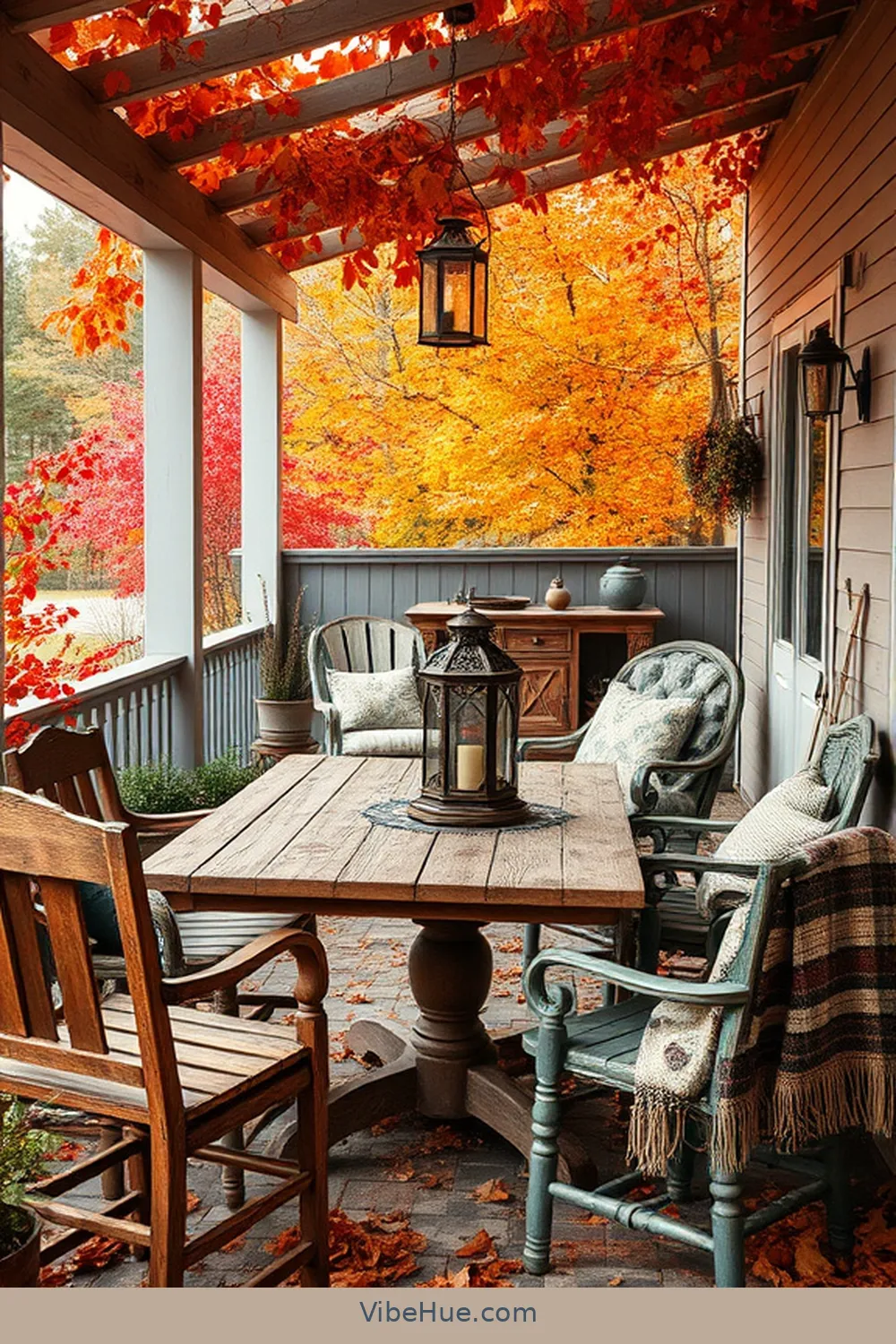 22 Essential Elements for Fall Outdoor Patios in Modern Farmhouse Style 14 Vintage Decor Elements for 22 Essential Elements for Fall Outdoor Patios in Modern Farmhouse Style