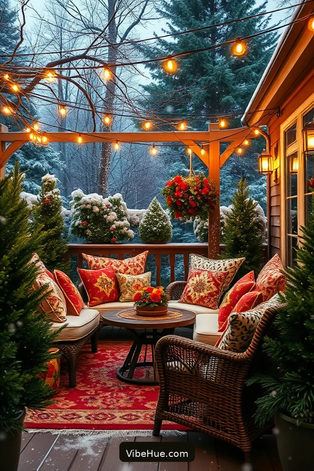 Add Cozy Pillows and Cushions for 22 Essential Tips for Bohemian Winter Outdoor Patio Style