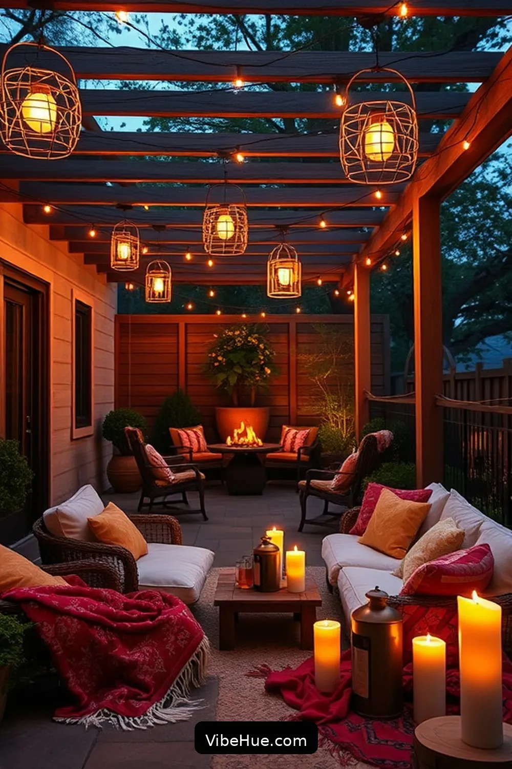 Create Warm Lighting for 22 Essential Tips for Bohemian Winter Outdoor Patio Style