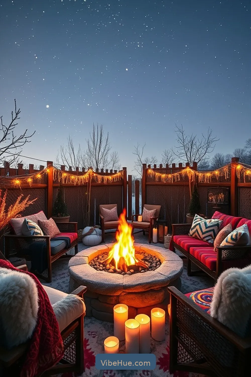 Design a Fire Pit Area for 22 Essential Tips for Bohemian Winter Outdoor Patio Style