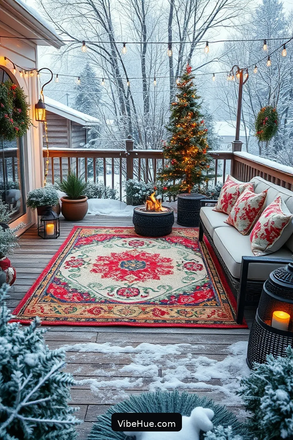 Use Outdoor Rugs for Comfort for 22 Essential Tips for Bohemian Winter Outdoor Patio Style