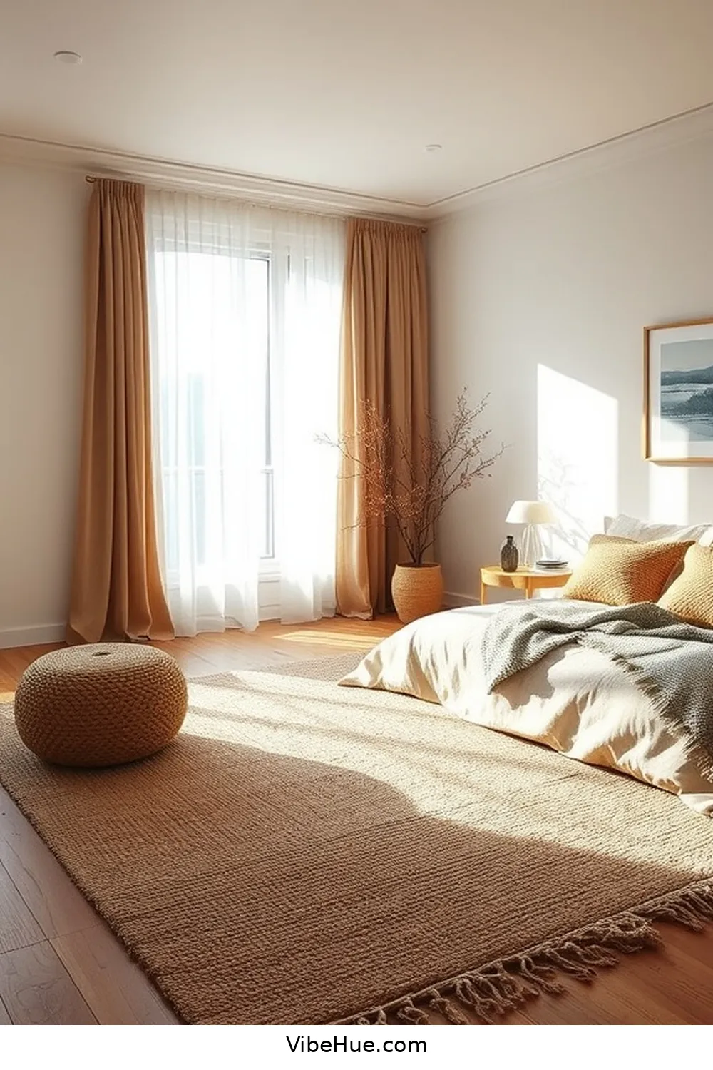 22 Essential Tips for a Minimalist Style Winter Bedroom 18 Define Zones With Rugs for 22 Essential Tips for a Minimalist Style Winter Bedroom