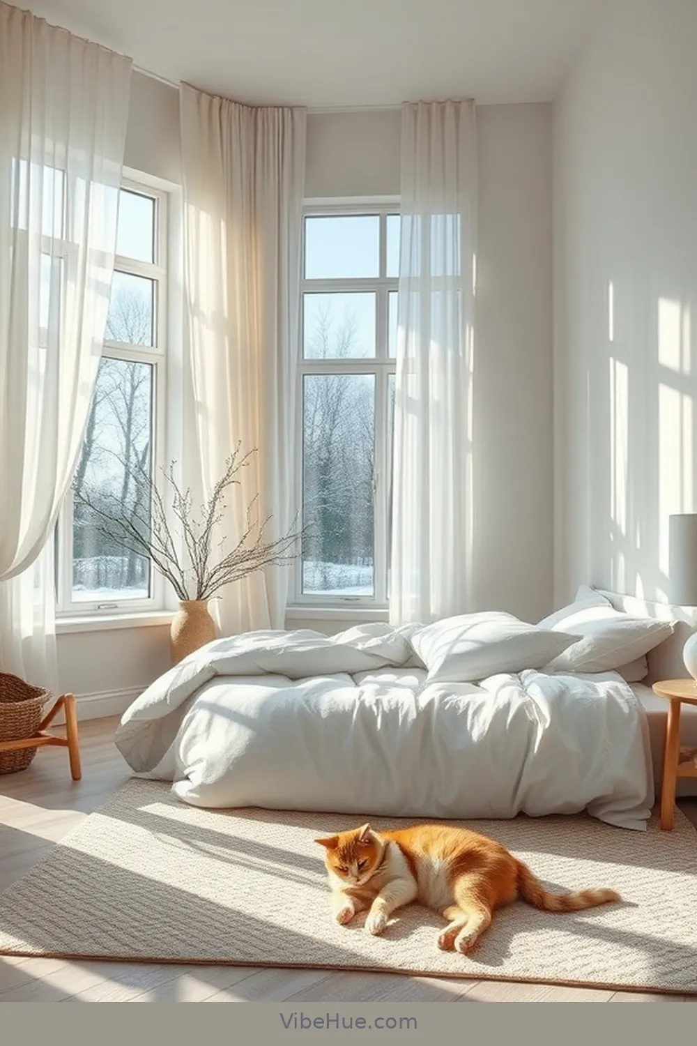 22 Essential Tips for a Minimalist Style Winter Bedroom 4 Maximize Natural Light for 22 Essential Tips for a Minimalist Style Winter Bedroom