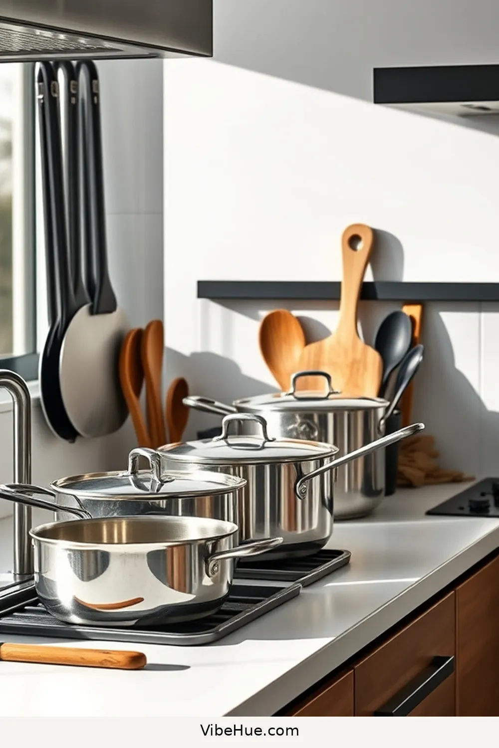 22 Key Elements of a Minimalist Style Winter Kitchen 8 Functional Cookware for 22 Key Elements of a Minimalist Style Winter Kitchen