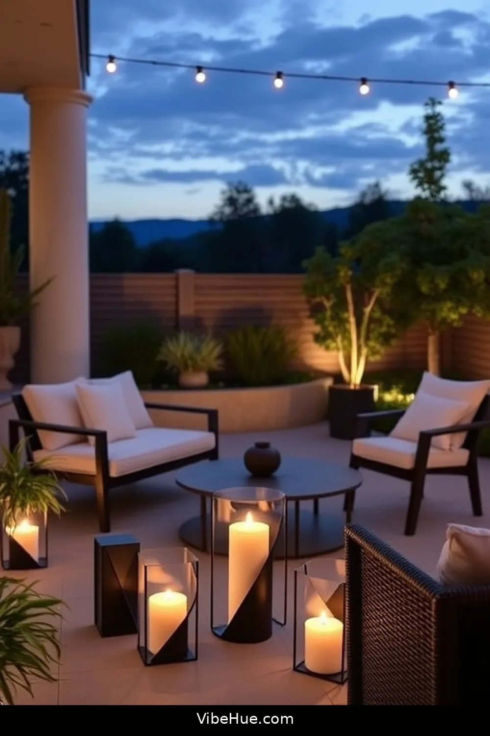 Add Minimalist Candle Holders for 22 Minimalist Decor Ideas for Holiday Outdoor Patio Style
