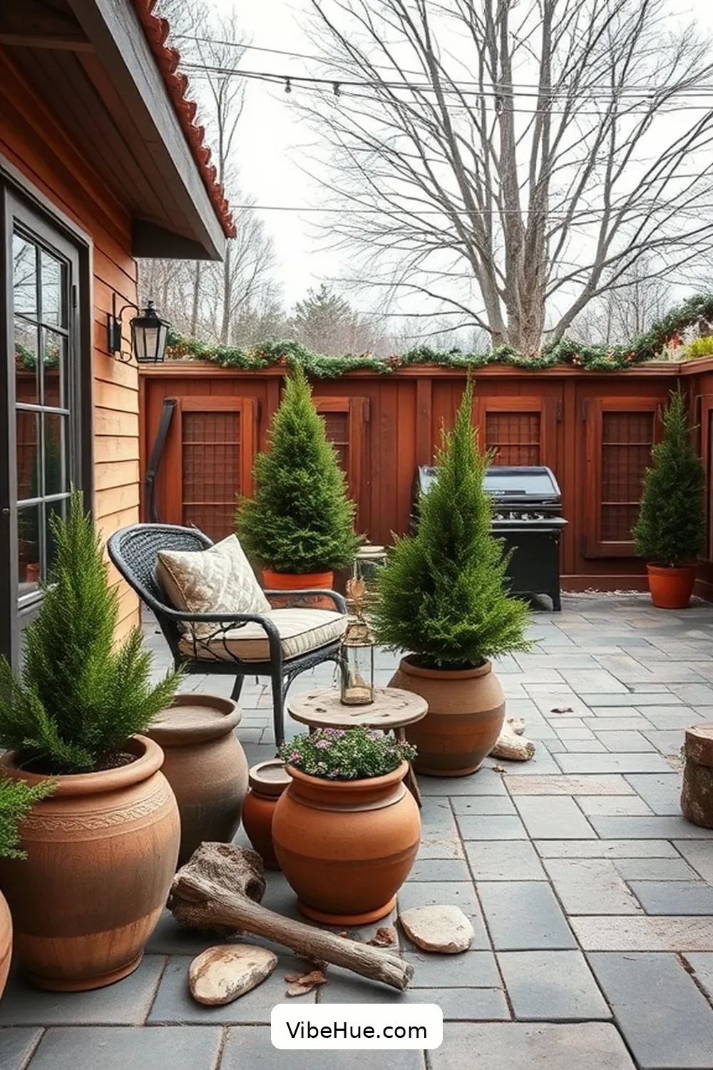 Incorporate Natural Elements for 22 Minimalist Decor Ideas for Holiday Outdoor Patio Style