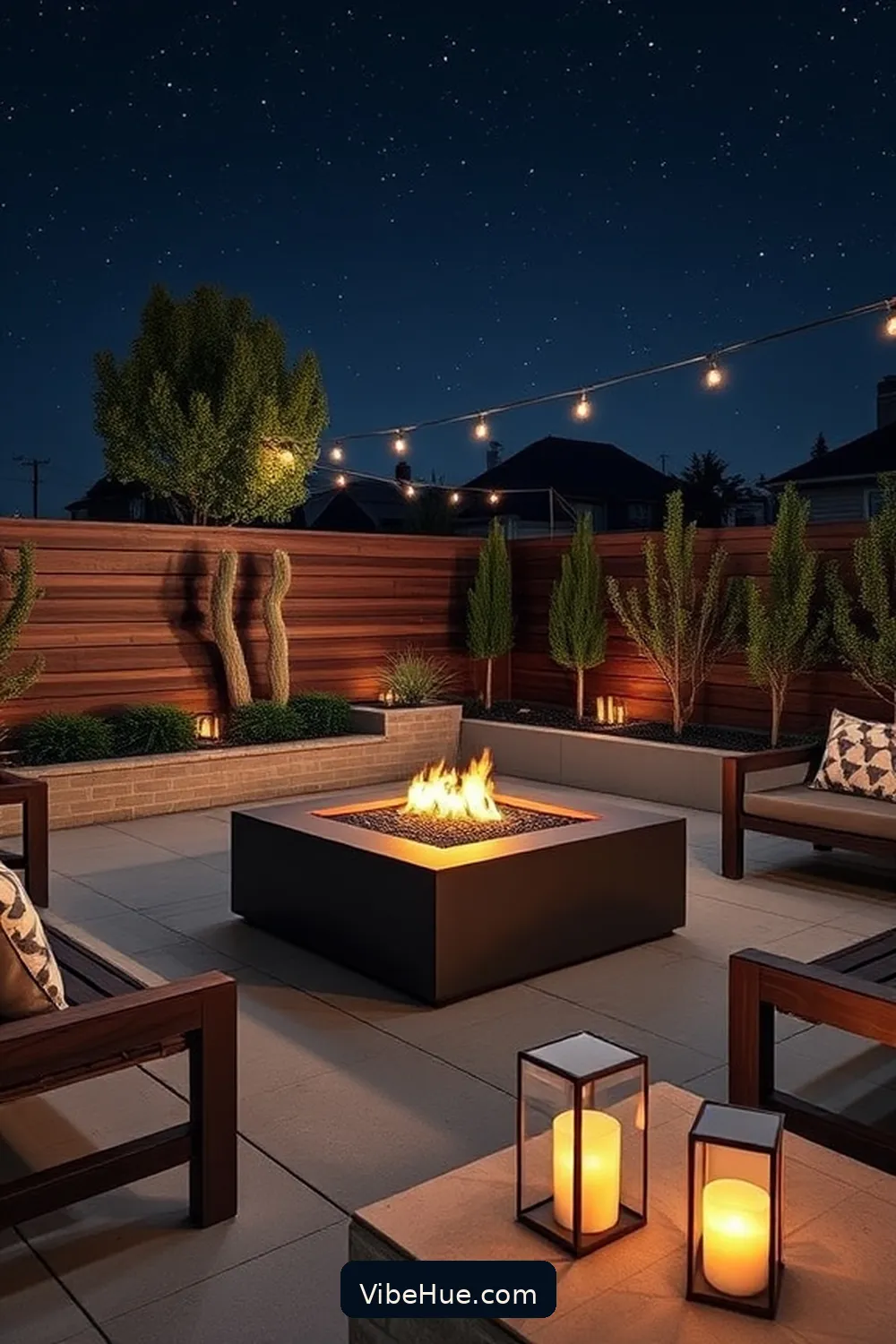 Integrate a Fire Pit for 22 Minimalist Decor Ideas for Holiday Outdoor Patio Style