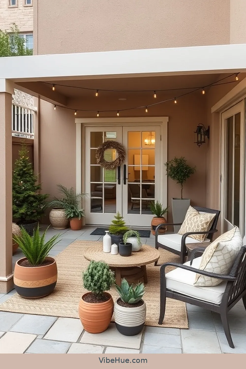 Keep the Decor Color Consistent for 22 Minimalist Decor Ideas for Holiday Outdoor Patio Style