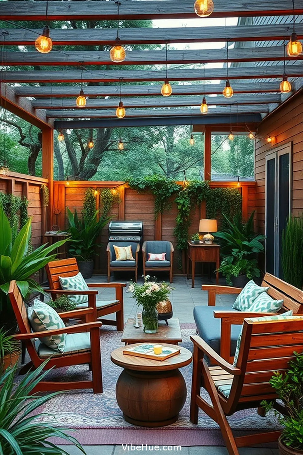 22 Tips for a Holiday Outdoor Patio in Modern Farmhouse Style 13 Embrace a Mix of Vintage and Modern Decor for 22 Tips for a Holiday Outdoor Patio in Modern Farmhouse Style