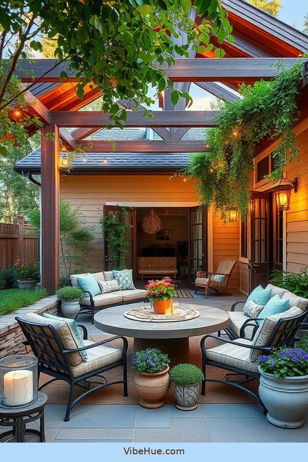 22 Tips for a Holiday Outdoor Patio in Modern Farmhouse Style 3 Incorporate Natural Elements for 22 Tips for a Holiday Outdoor Patio in Modern Farmhouse Style