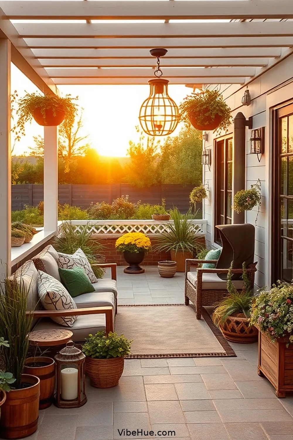 22 Tips for a Holiday Outdoor Patio in Modern Farmhouse Style 9 Introduce Seasonal Plants and Greens for 22 Tips for a Holiday Outdoor Patio in Modern Farmhouse Style