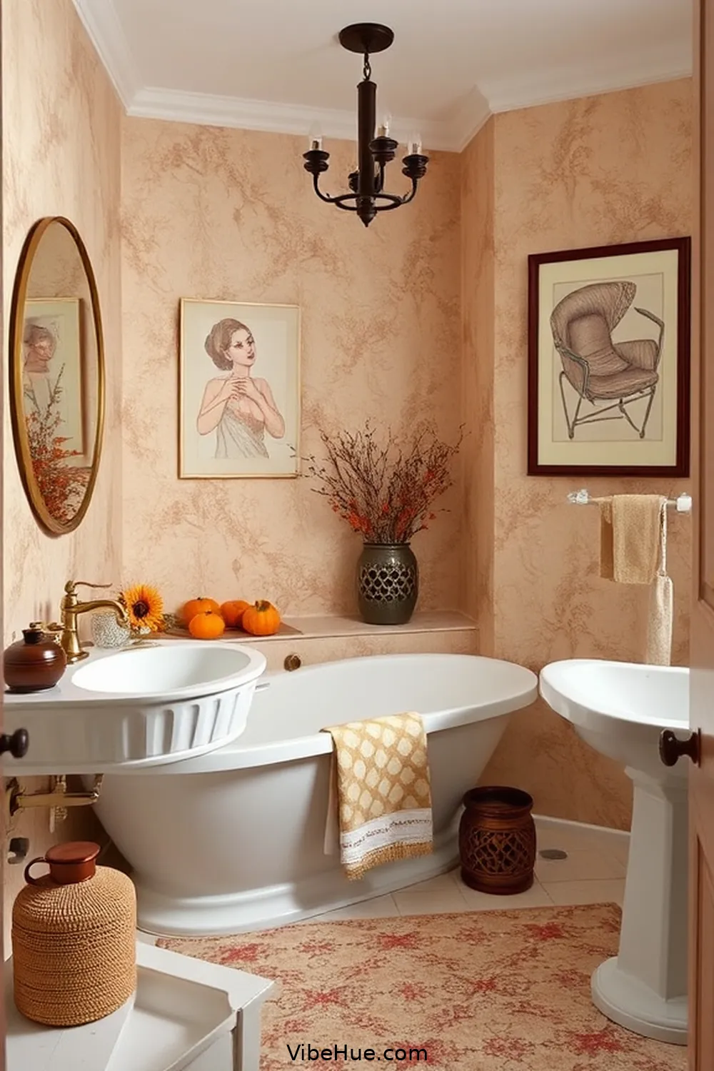 Personalize With Unique Touches for 22 Ways to Achieve Fall Bathroom Modern Glam Style