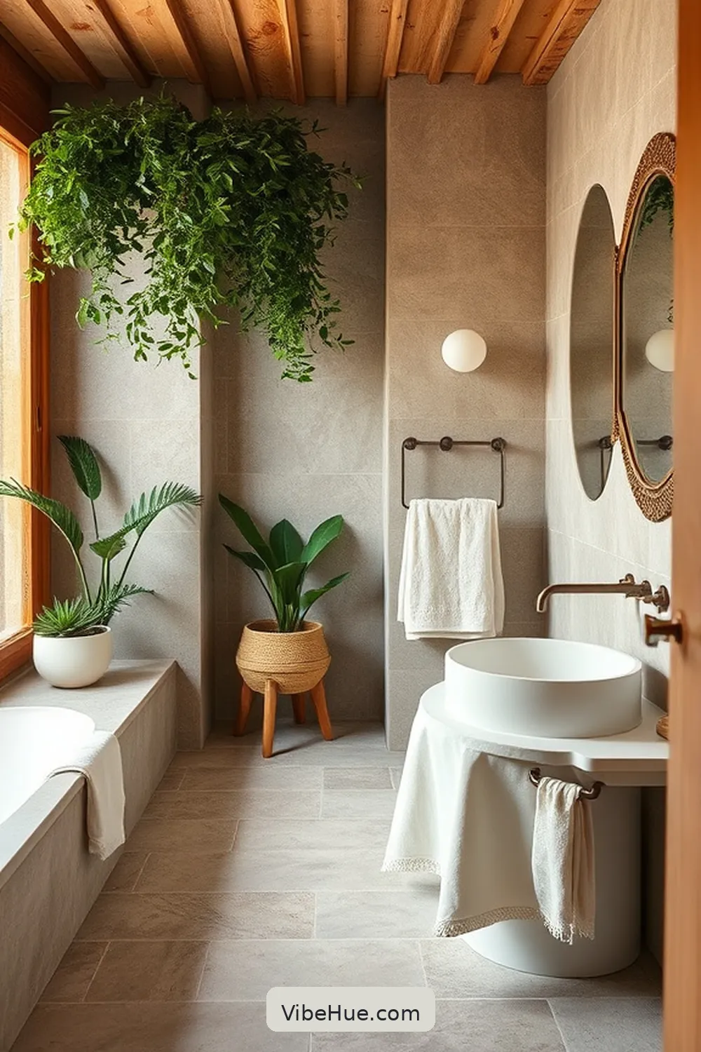 Use Natural Materials for 22 Ways to Achieve a Contemporary Style in Your Spring Bathroom