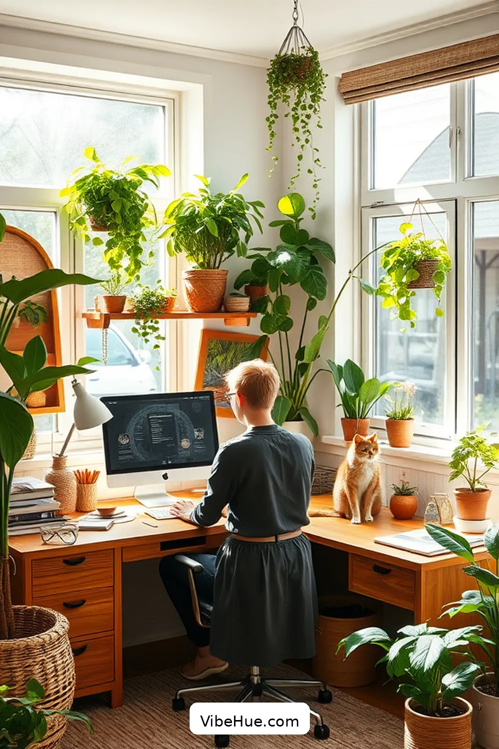 22 Ways to Create a Contemporary Style Spring Home Office 3 Incorporate Natural Elements for 22 Ways to Create a Contemporary Style Spring Home Office