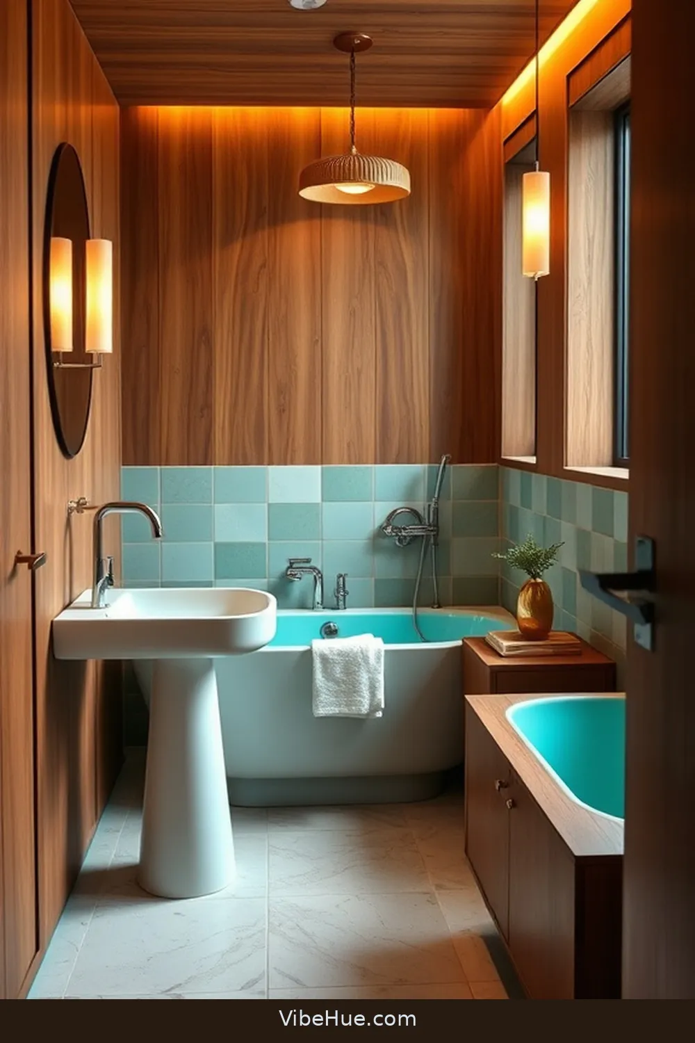 22 Ways to Create a Spring Bathroom in Mid-Century Modern Style 4 Select Iconic Mid-Century Fixtures for 22 Ways to Create a Spring Bathroom in Mid-Century Modern Style