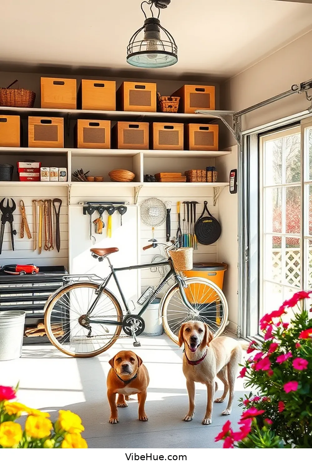 Clear Out the Clutter for 22 Ways to Create a Spring Garage in Modern Farmhouse Style