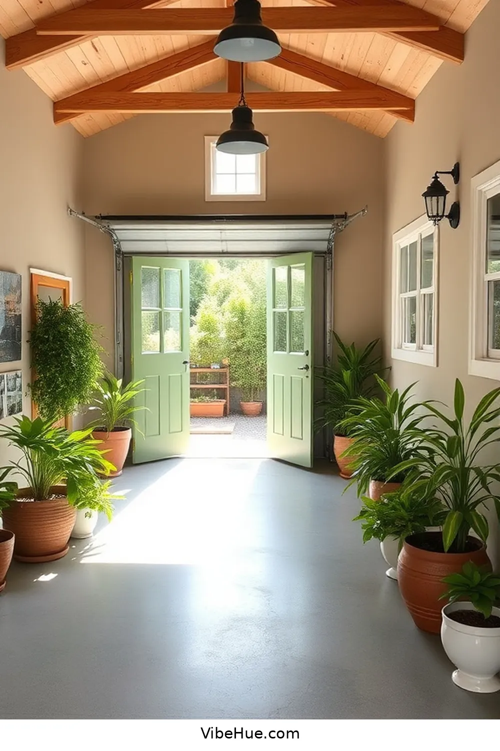 Paint With Neutral Tones for 22 Ways to Create a Spring Garage in Modern Farmhouse Style