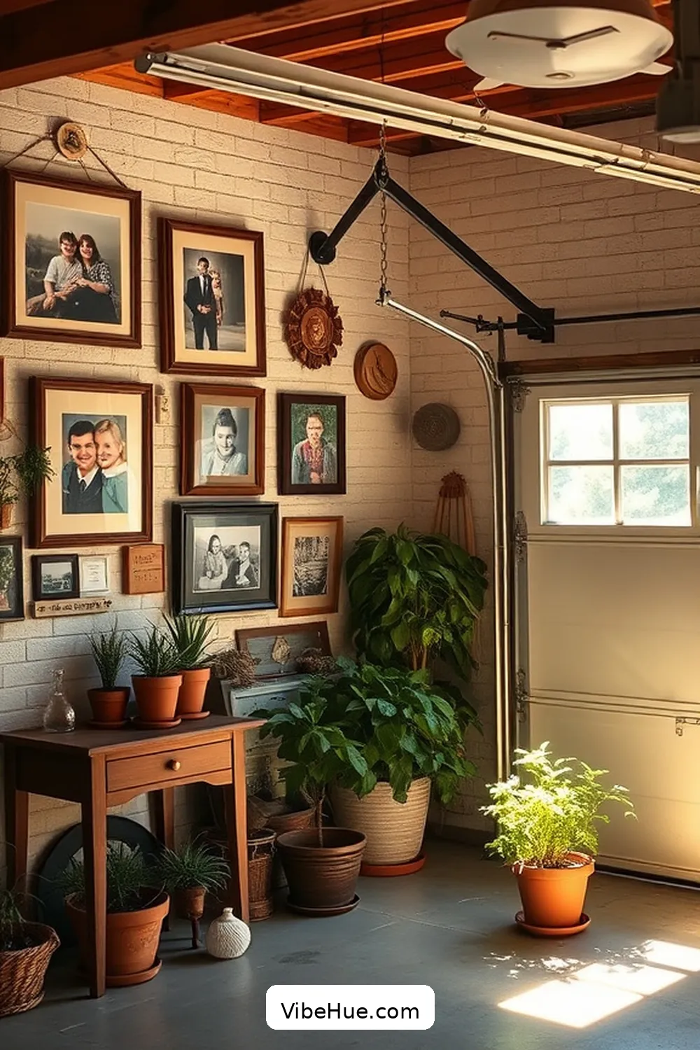 Personalize With Family Photos for 22 Ways to Create a Spring Garage in Modern Farmhouse Style