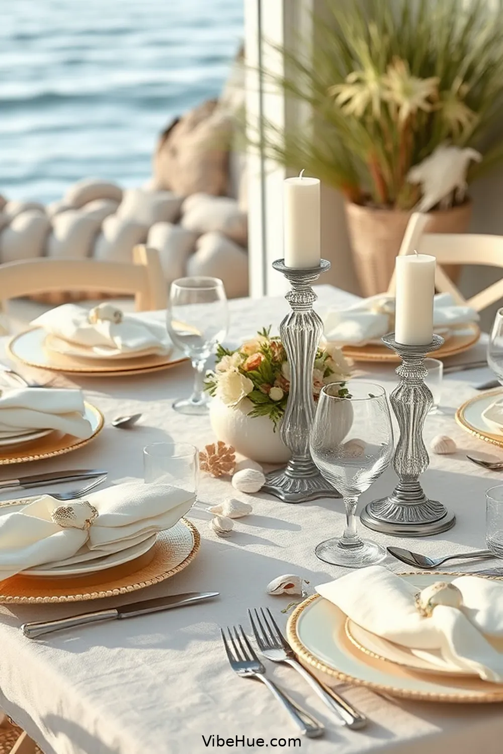 23 Coastal Style Ideas for Your Holiday Dining Room 7 Set a Light and Breezy Table for 23 Coastal Style Ideas for Your Holiday Dining Room
