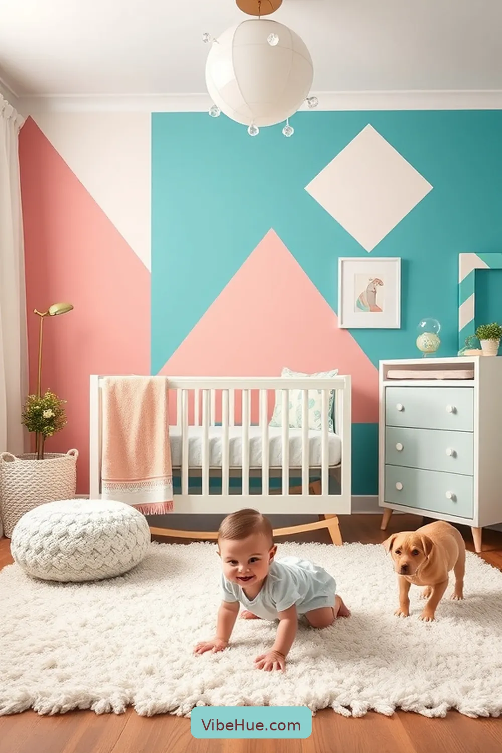 23 Contemporary Design Ideas for a Summer Nursery Style 10 Bold Accent Walls for 23 Contemporary Design Ideas for a Summer Nursery Style