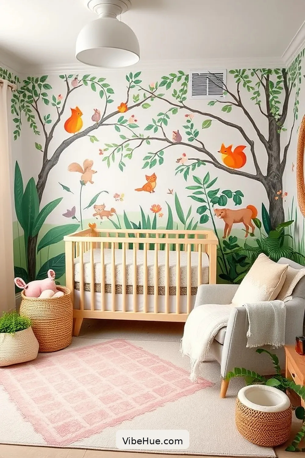 23 Contemporary Design Ideas for a Summer Nursery Style 3 Nature-Inspired Wall Murals for 23 Contemporary Design Ideas for a Summer Nursery Style
