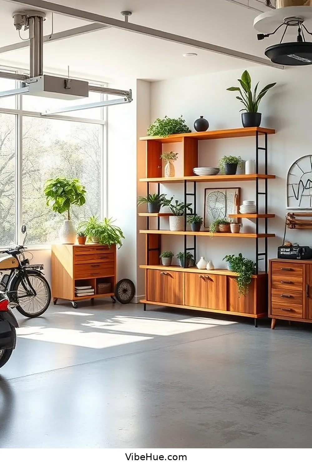 23 Essential Features for Year-Round Mid-Century Modern Style Garage 23 Unique Shelving Solutions for 23 Essential Features for Year-Round Mid-Century Modern Style Garage