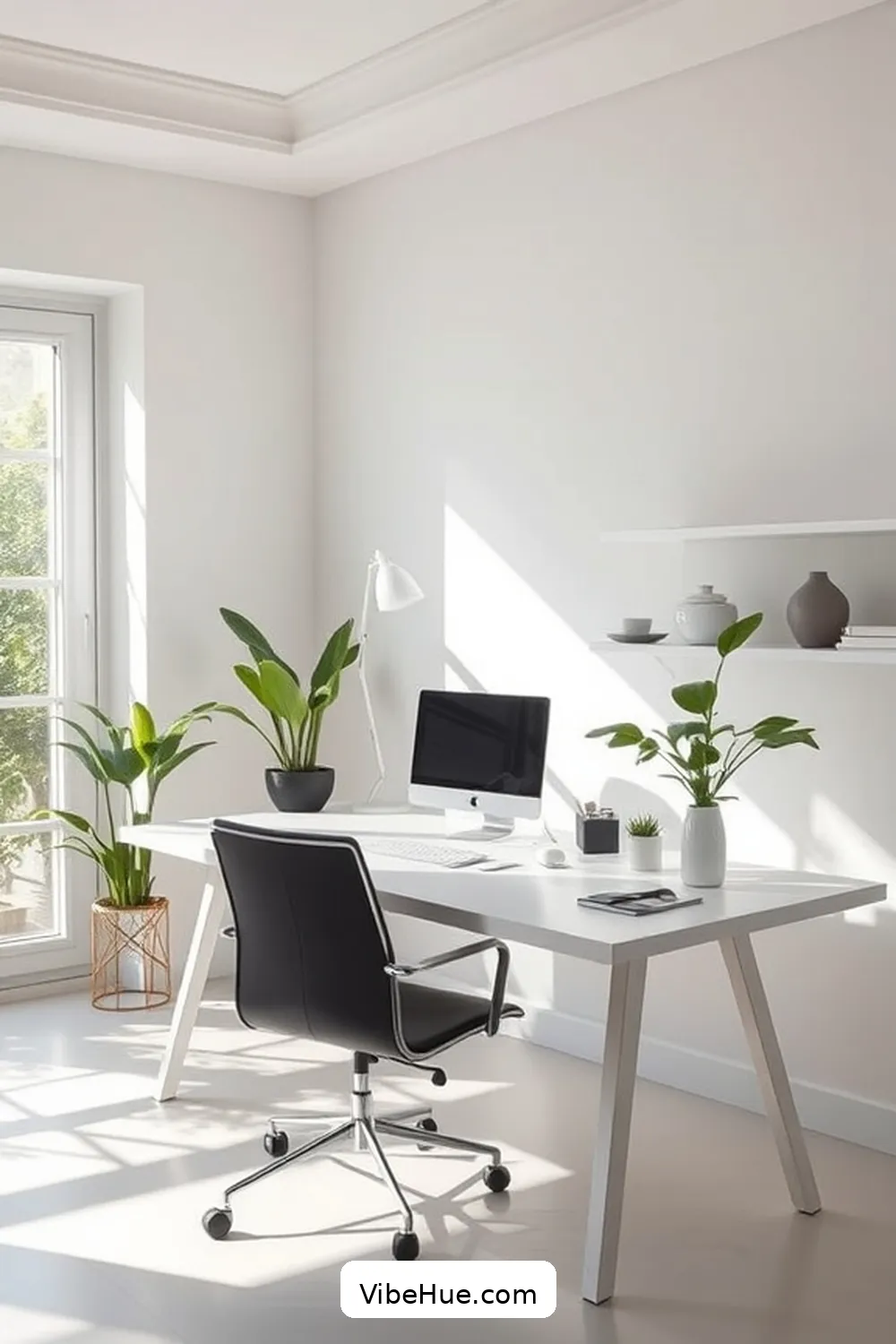 23 Essential Tips for a Minimalist Style Holiday Home Office 13 12. Keep the Desk Surface Clear for 23 Essential Tips for a Minimalist Style Holiday Home Office