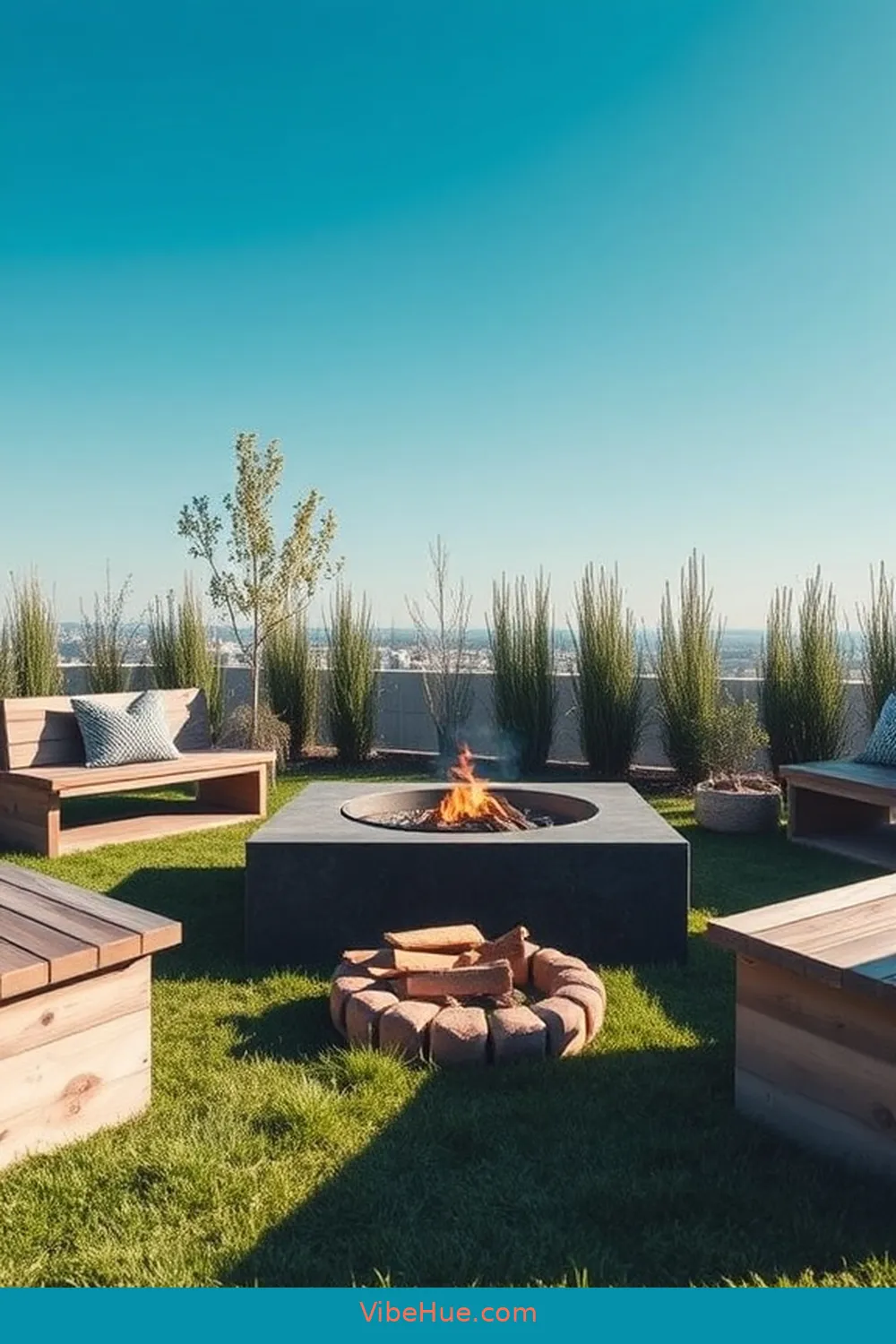 Go for a Simple Fire Pit for 23 Essential Tips for a Minimalist Style Spring Outdoor Patio