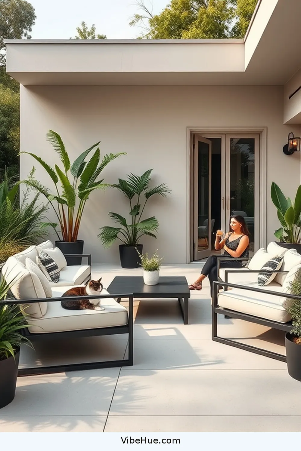 Opt for Simple Lines and Shapes for 23 Essential Tips for a Minimalist Style Spring Outdoor Patio