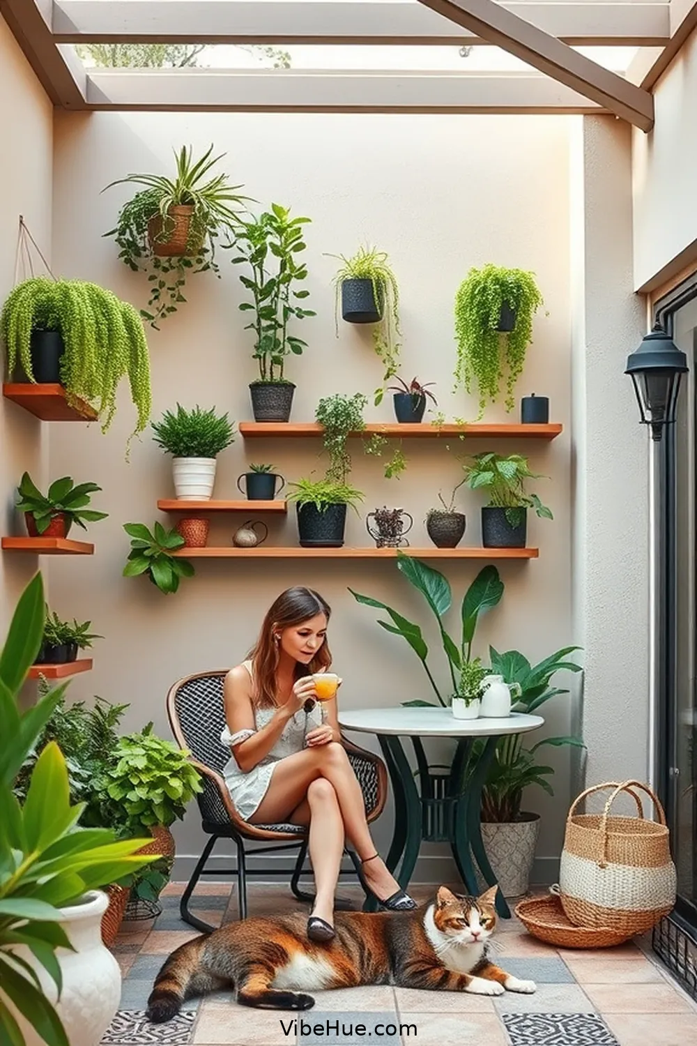 Utilize Vertical Space for 23 Essential Tips for a Minimalist Style Spring Outdoor Patio