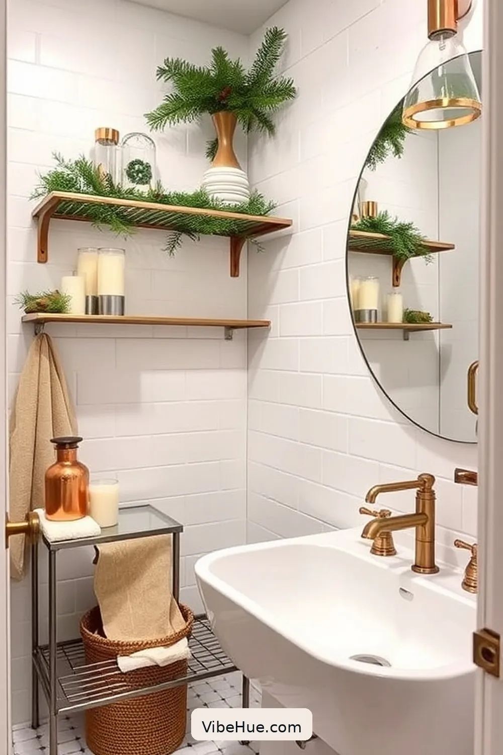 23 Industrial Style Touches for a Holiday Bathroom 3 Use Metal Accents for 23 Industrial Style Touches for a Holiday Bathroom
