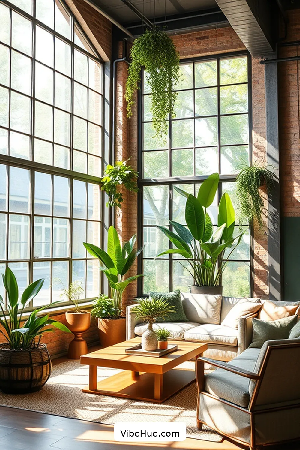 Emphasize Natural Light for 23 Key Elements for Year-Round Industrial Style Living Room