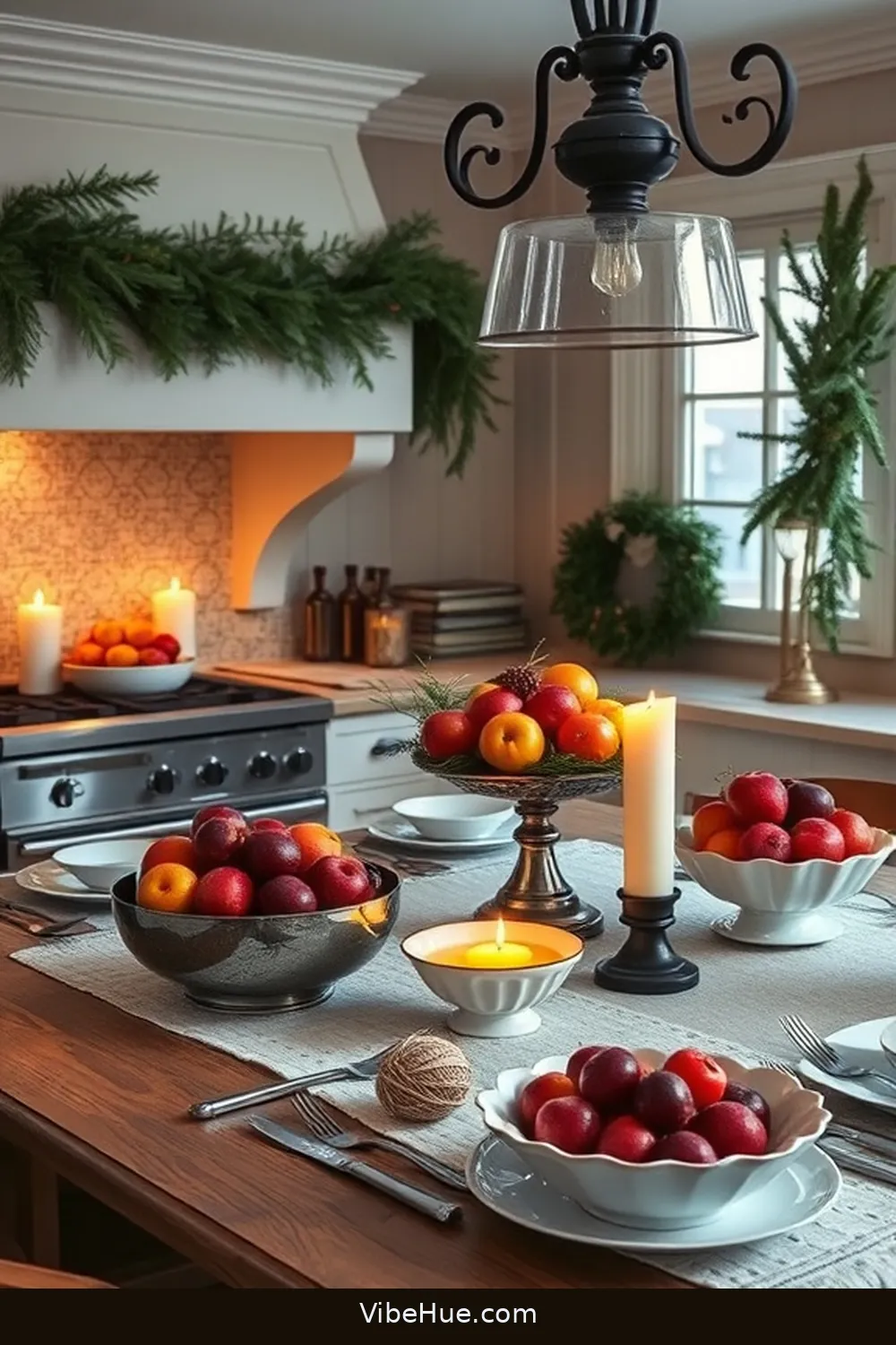 23 Key Elements for a Winter Kitchen in Traditional Style 15 Seasonal Decor Touches for 23 Key Elements for a Winter Kitchen in Traditional Style