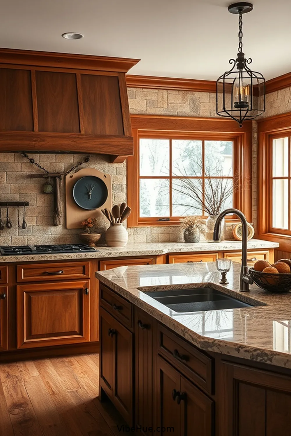 23 Key Elements for a Winter Kitchen in Traditional Style 16 Stone Countertops for 23 Key Elements for a Winter Kitchen in Traditional Style