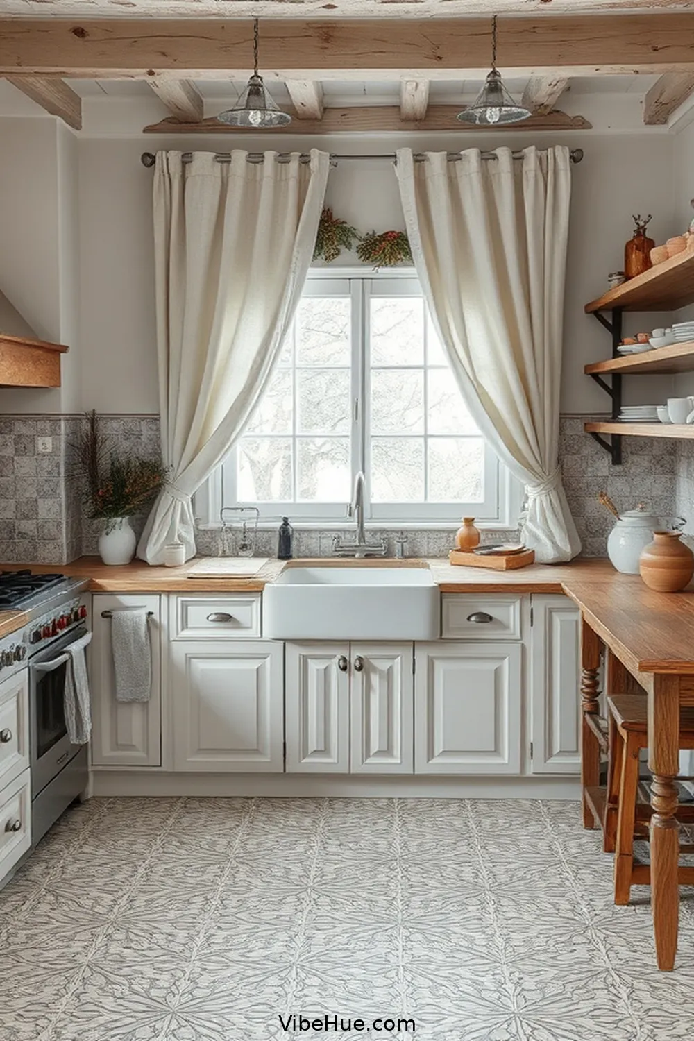 23 Key Elements for a Winter Kitchen in Traditional Style 21 Subtle Patterns and Textures for 23 Key Elements for a Winter Kitchen in Traditional Style