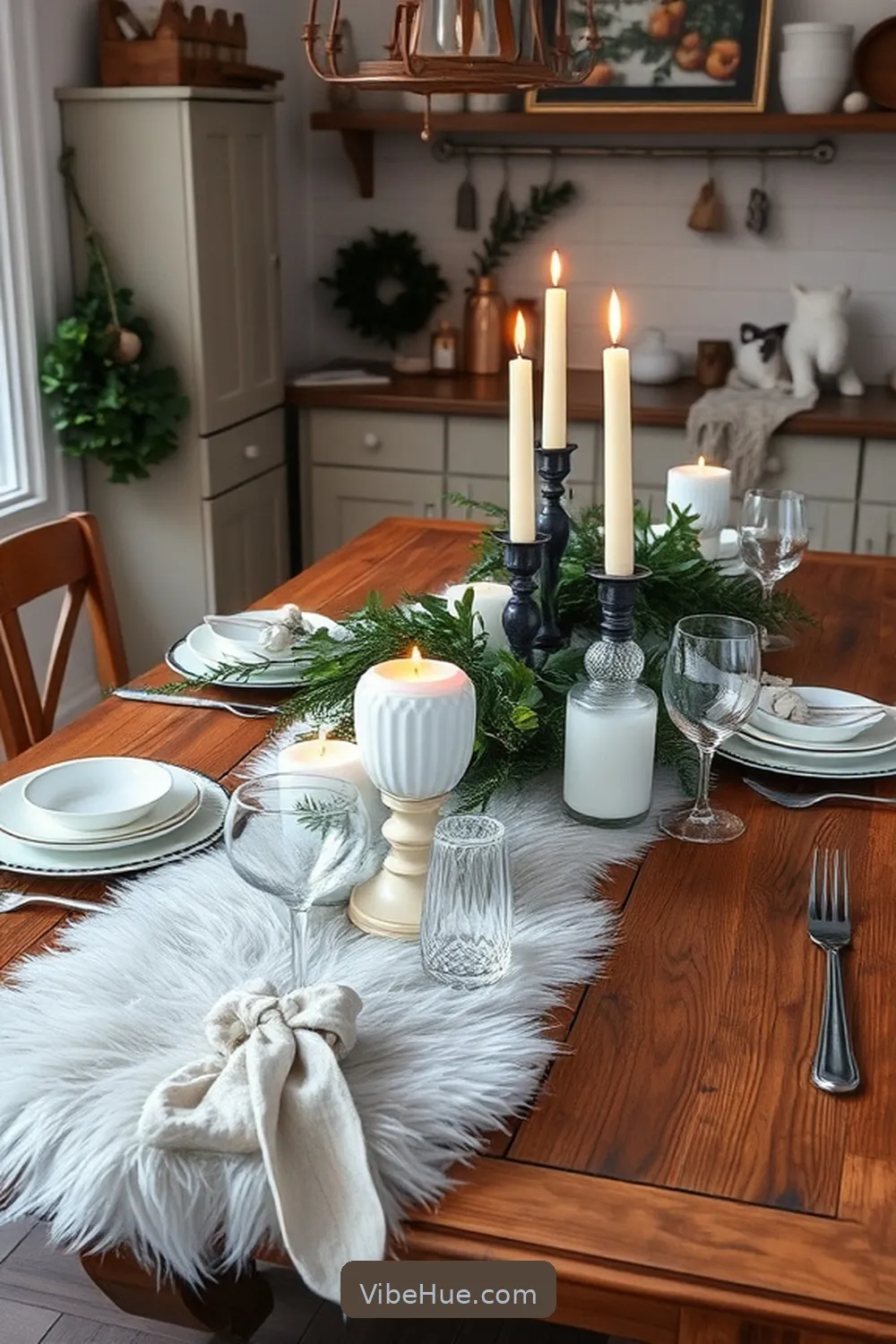 23 Key Elements for a Winter Kitchen in Traditional Style 19 Timeless Dining Table for 23 Key Elements for a Winter Kitchen in Traditional Style