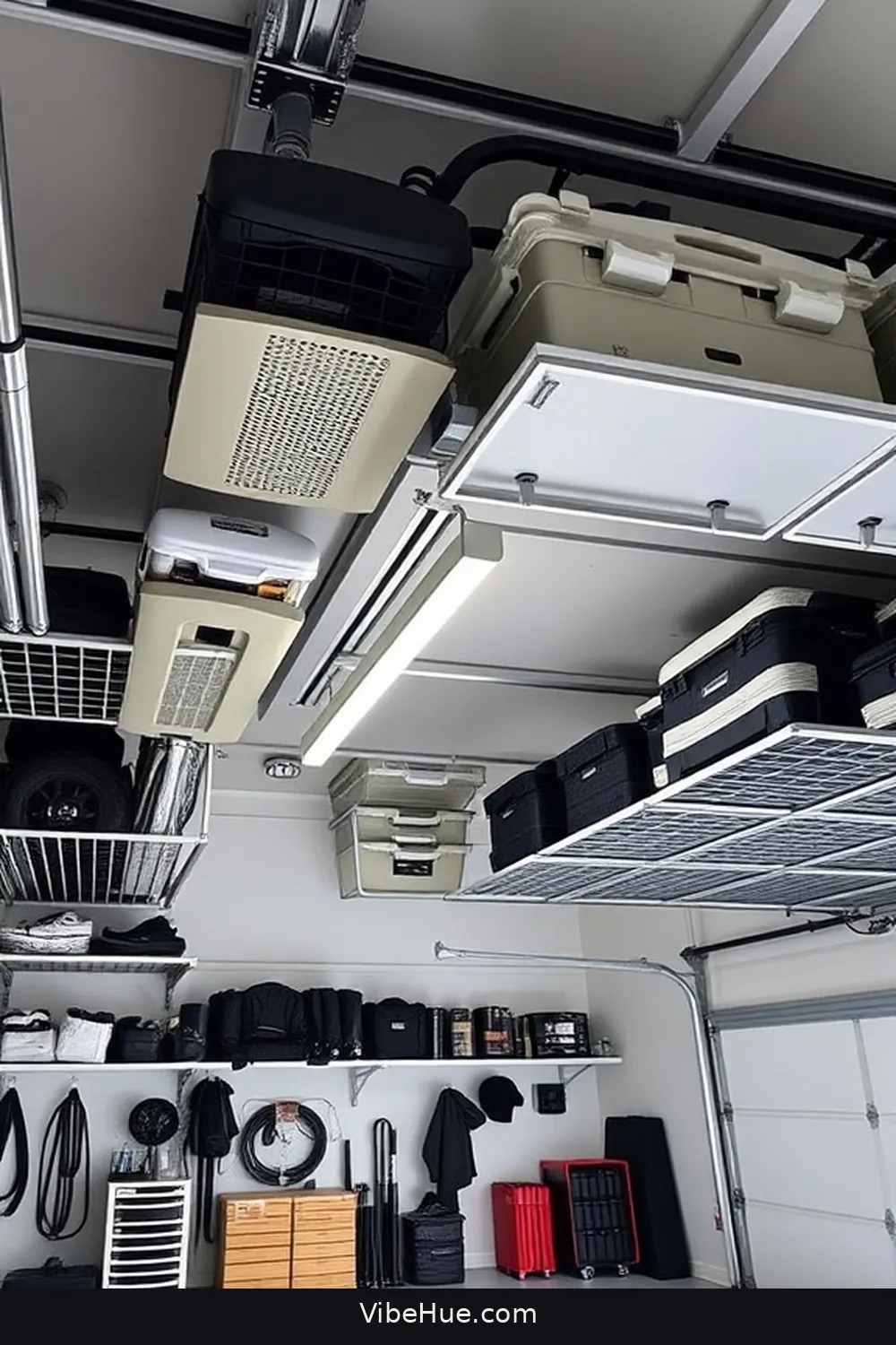 23 Must-Have Features for a Year-Round Minimalist Garage Style 15 Ceiling Storage Racks for 23 Must-Have Features for a Year-Round Minimalist Garage Style
