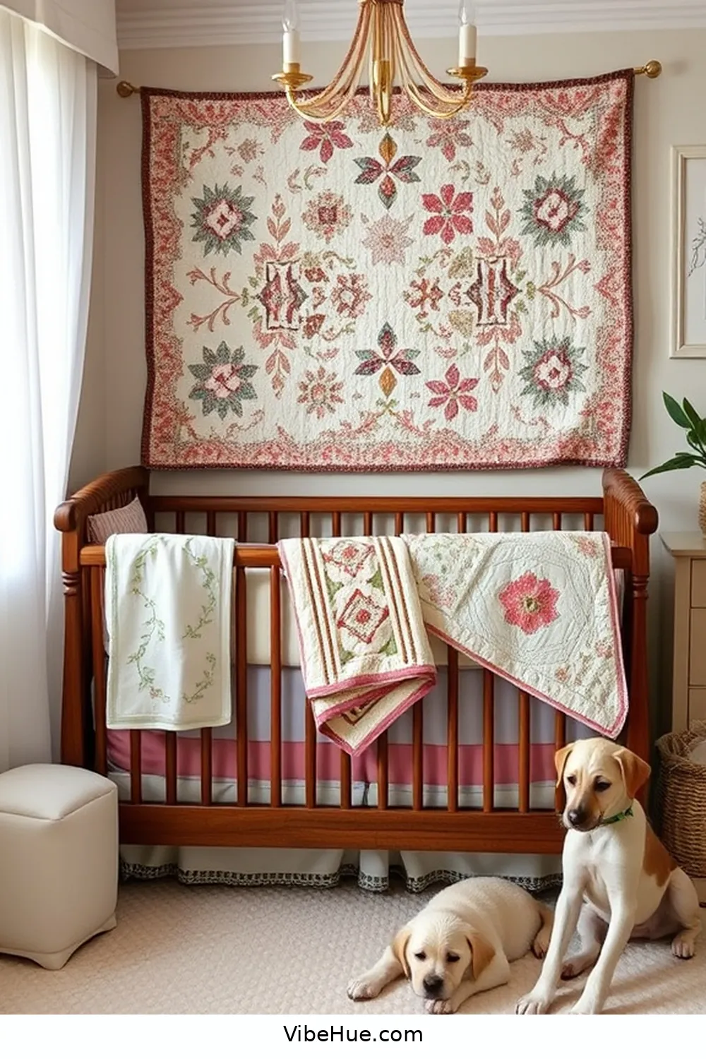 23 Tips for a Modern Farmhouse Style Winter Nursery 15 14. Incorporate Quilt Displays for 23 Tips for a Modern Farmhouse Style Winter Nursery